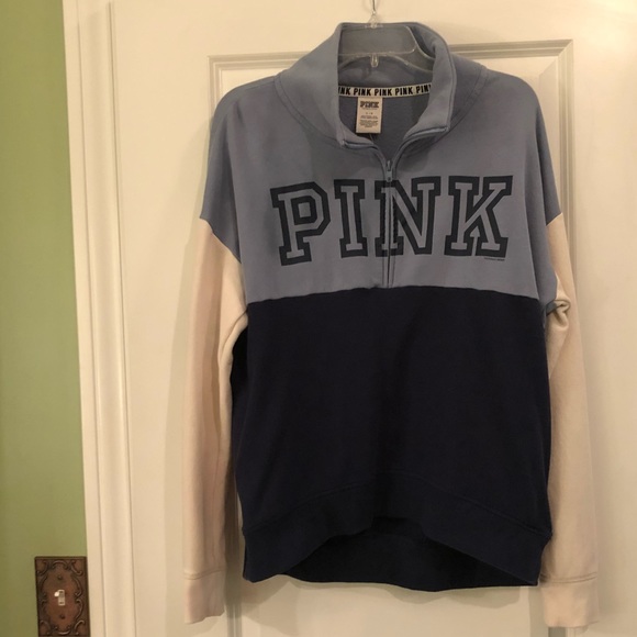 PINK Victoria's Secret Tops - Women’s Large PINK half zip sweatshirt